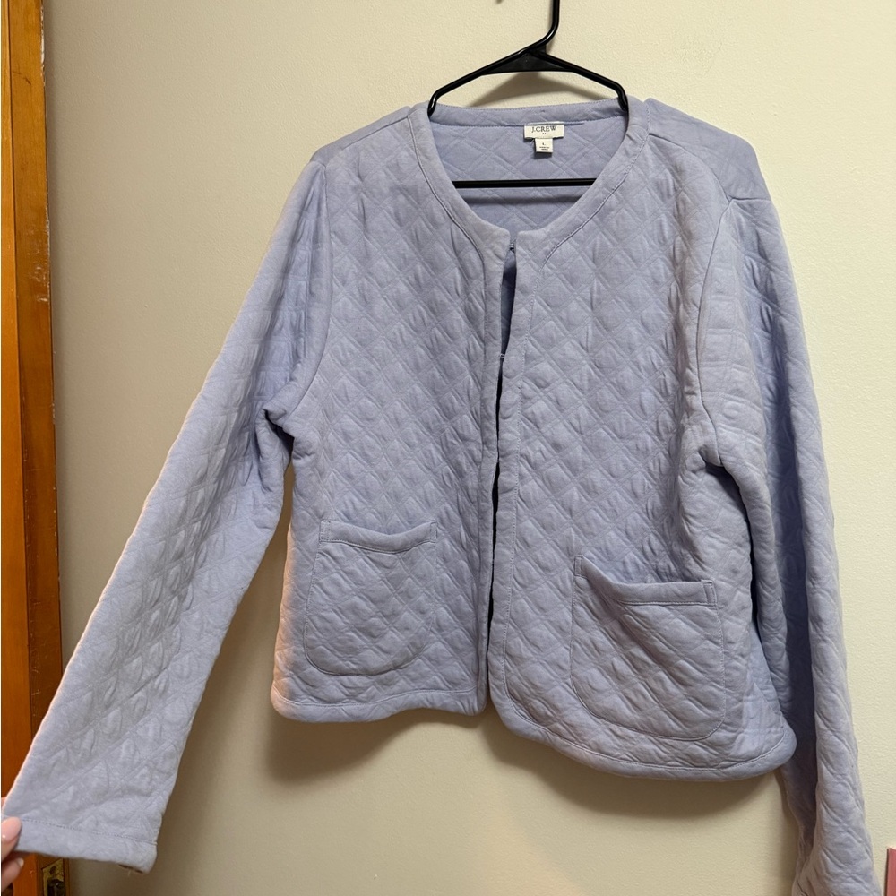 J. Crew Light Purple Quilted Jacket - Picture 3 of 6